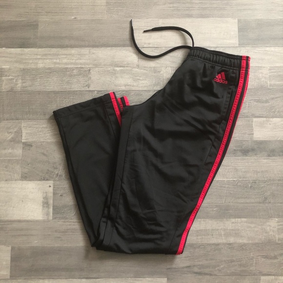 black and red adidas sweatpants